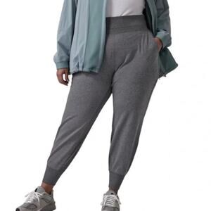 Athleta Gray Jogger Track Pants with Elastic Waistband